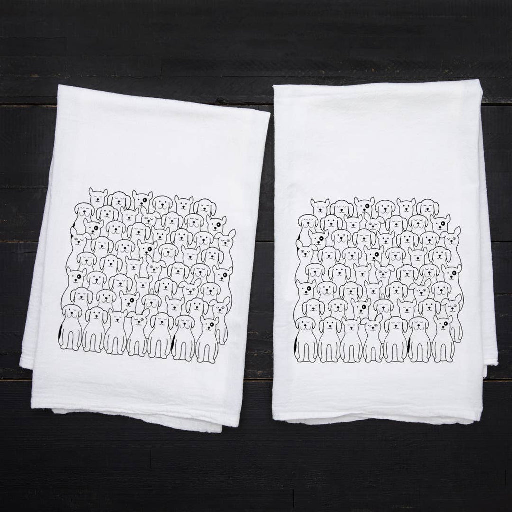 Dog Tea Towel | Screen Printed | Made in USA