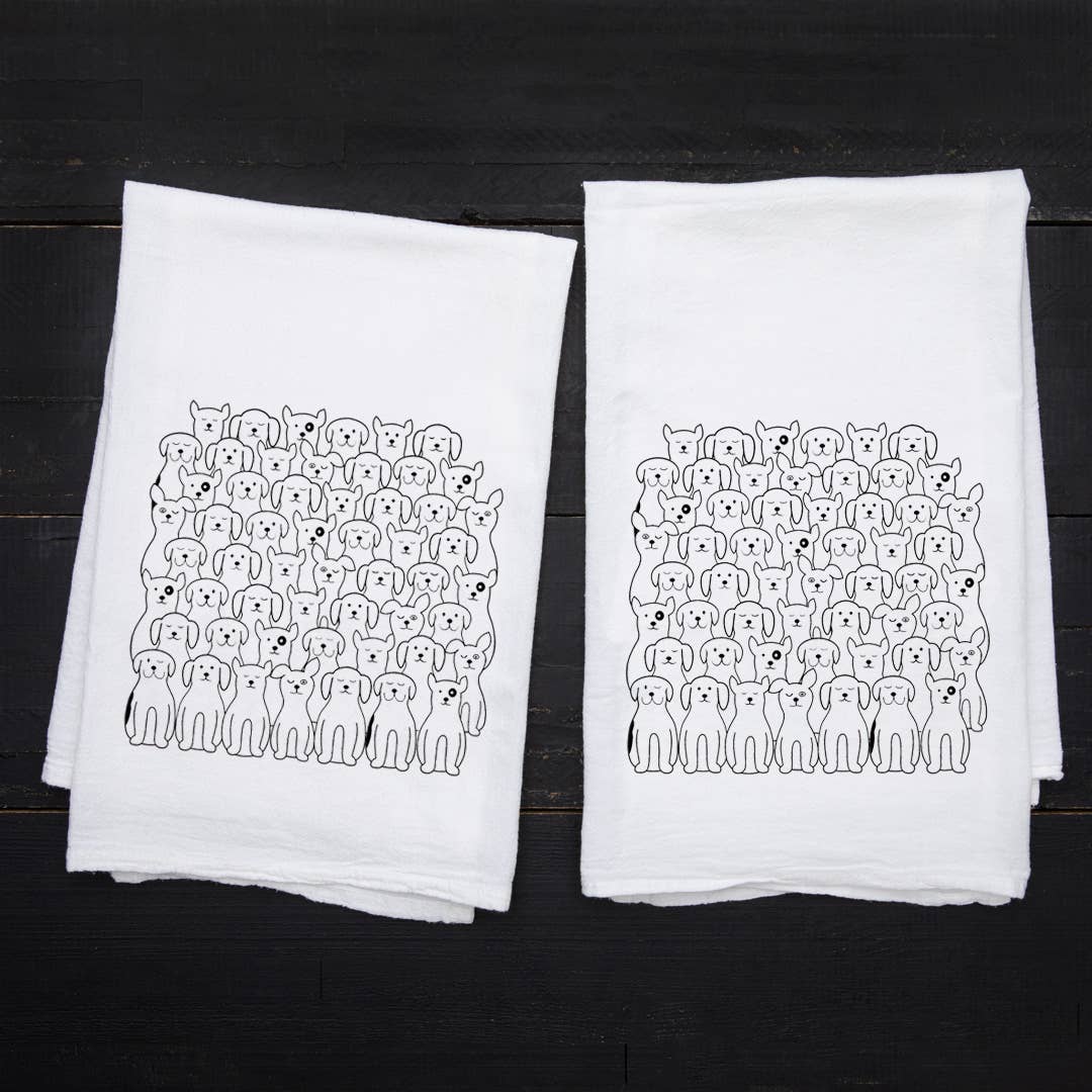 Dog Tea Towel | Screen Printed | Made in USA