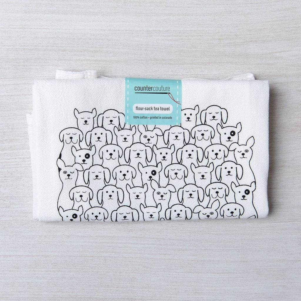 Dog Tea Towel | Screen Printed | Made in USA