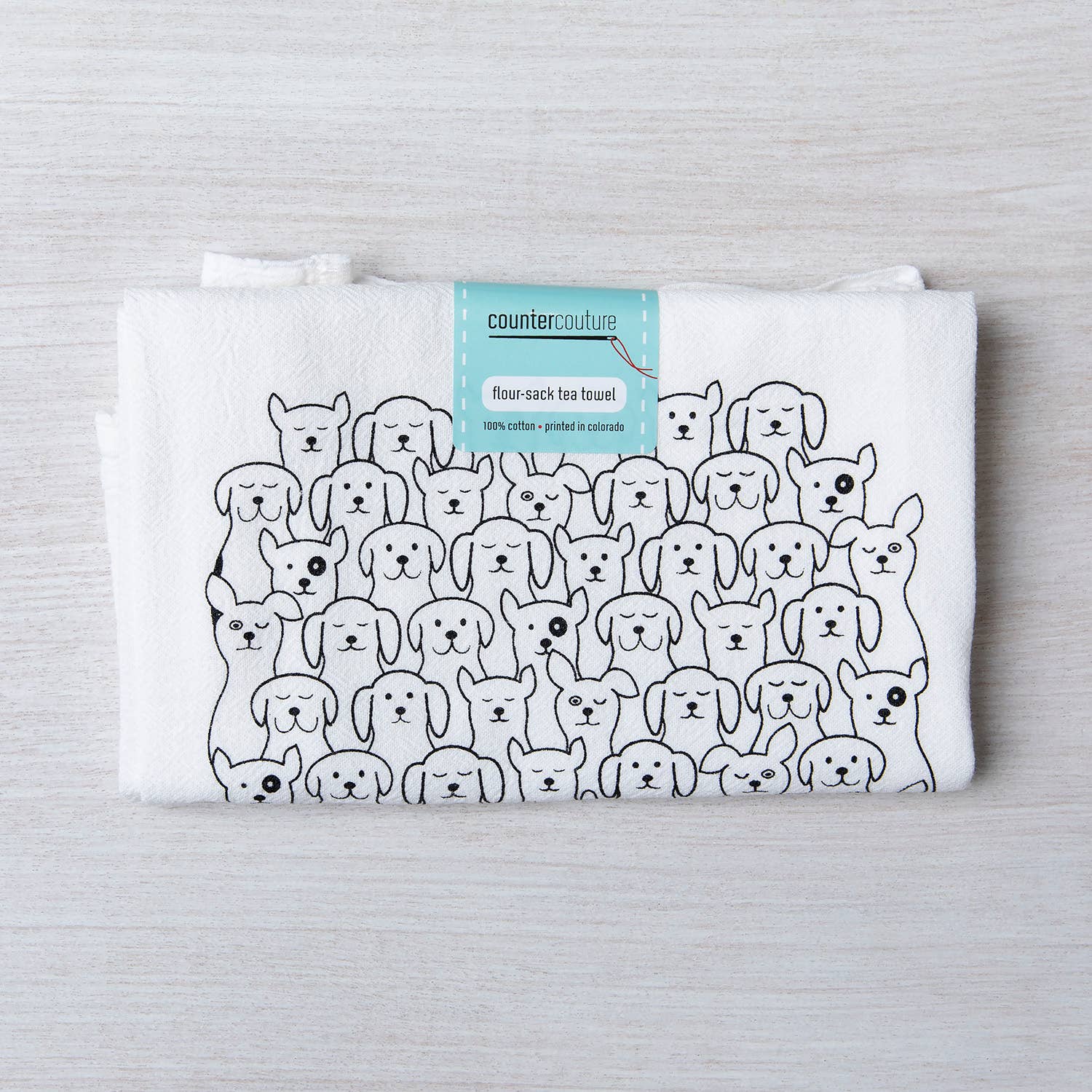 Dog Tea Towel | Screen Printed | Made in USA