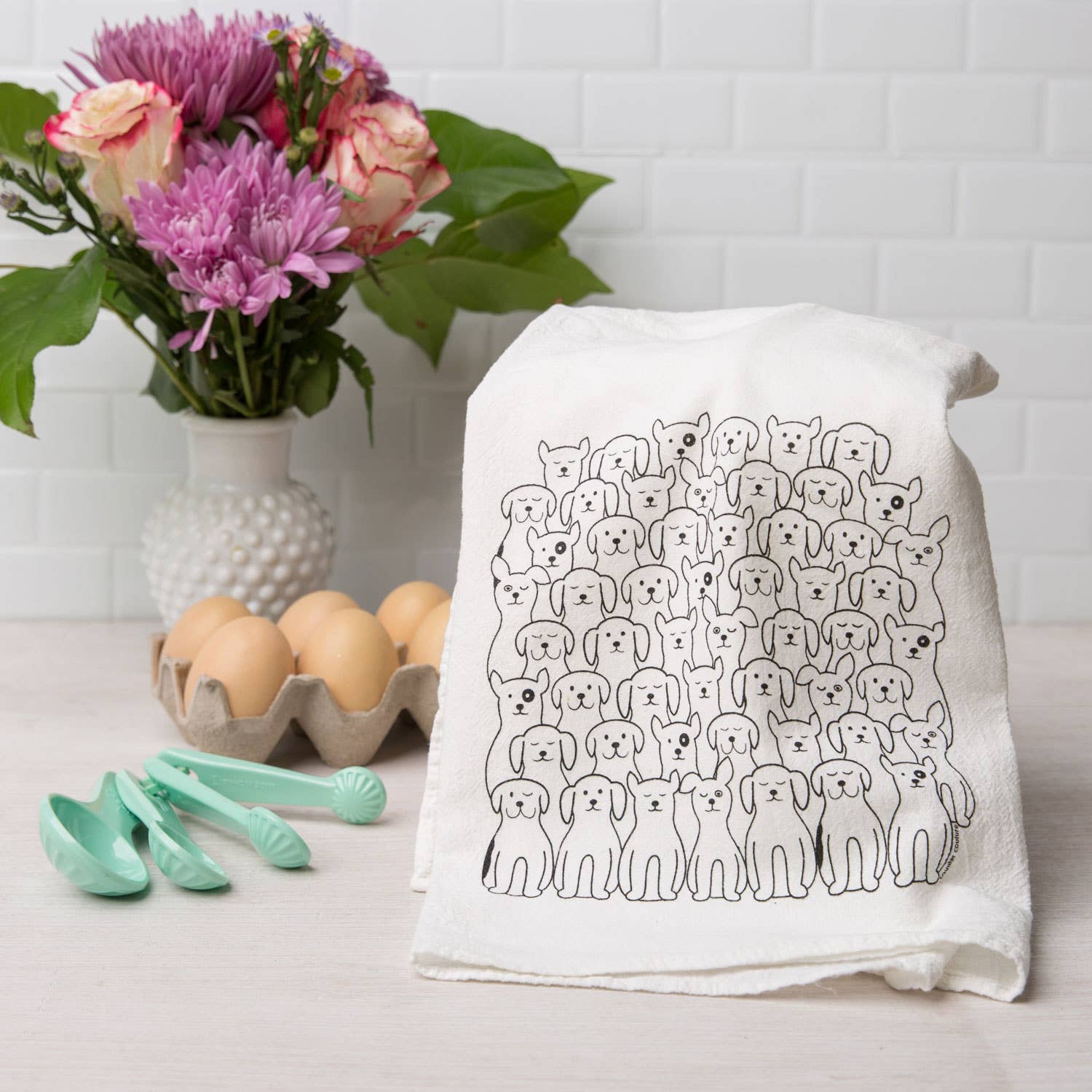 Dog Tea Towel | Screen Printed | Made in USA