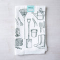 Gardening Tools Tea Towel | Screen Printed | Made in USA