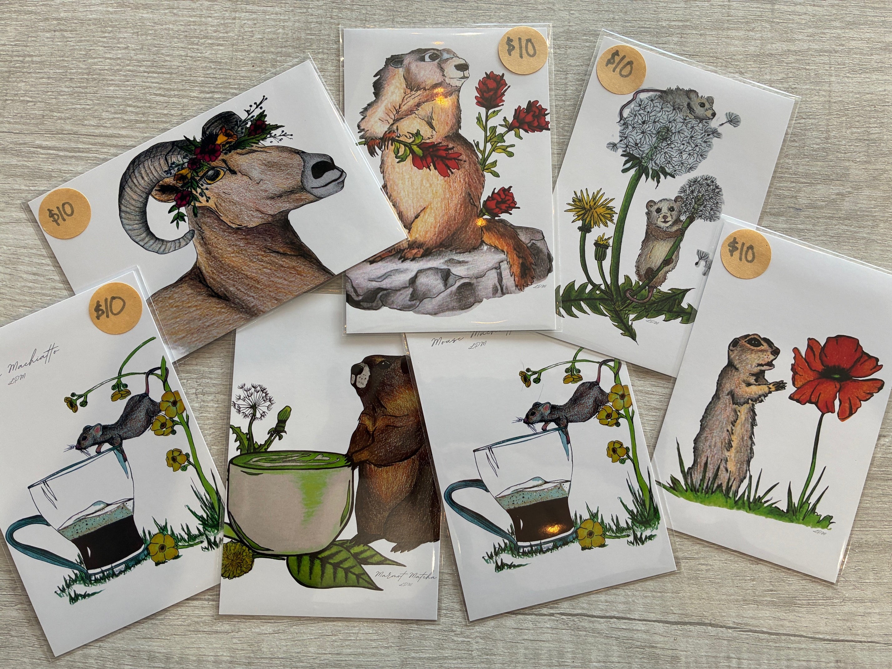 Caffeinated Critters Card